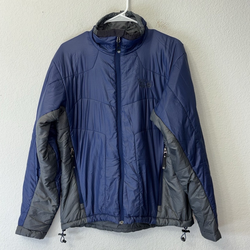 VTG Mountain Hardwear Compressor PrimaLoft Jacket Men's Size M Blue Gray Y2K